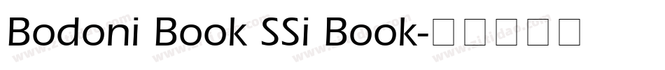 Bodoni Book SSi Book字体转换
